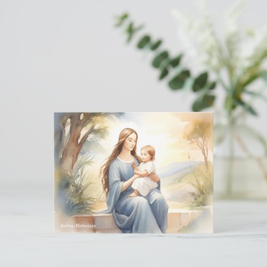 マドンナと子イエス ポストカード (スタンド正面)