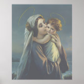 マドンナと子イエス・ヴィンテージのポスタープリントアート ポスター (正面)