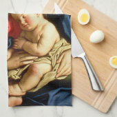 マドンナと子イエス – Sassoferrato キッチンタオル (四つ折り)