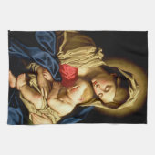 マドンナと子イエス – Sassoferrato キッチンタオル (横)