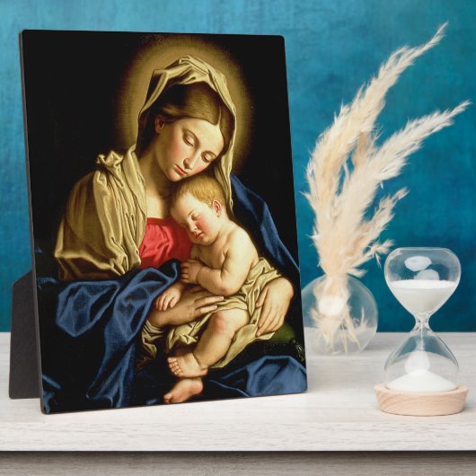 マドンナと子イエス – Sassoferrato フォトプラーク (側面)