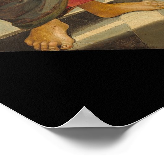 マドンナと子ピエトロペルギノファインアートポスター ポスター (角)