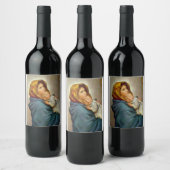 マドンナと子ロベルト・フェルッツィ・マドンニナ・メアリー ワインラベル (ボトル)