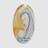 マドンナと子供のクリスマス装飾 オーナメント (正面)