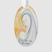 マドンナと子供のクリスマス装飾 オーナメント (正面)