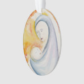 マドンナと子供のクリスマス装飾 オーナメント (正面)