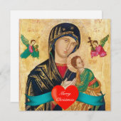 マドンナと子供のクリスマス シーズンカード (正面/裏面)