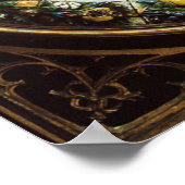 マドンナと子供のルネッサンスフローラ冠 ポスター (角)