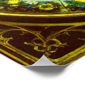 マドンナと子供のルネッサンスフローラ冠 ポスター (角)