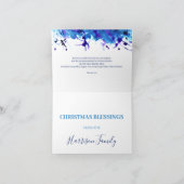 マドンナと子供の出生ブルーの水色 シーズンカード (内部)