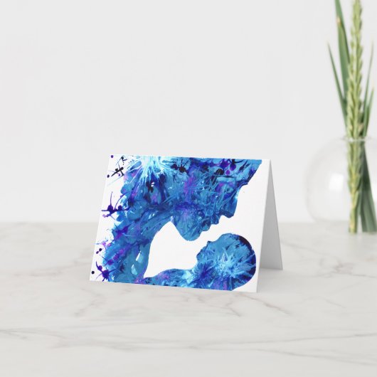 マドンナと子供の出生ブルーの水色 シーズンカード (正面)