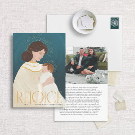 マドンナと子供の宗教クリスマスカード シーズンカード