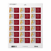 マドンナと子供の抽象芸術差出人住所ラベル ラベル (フルシート)