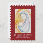 マドンナと子供の抽象芸術水色 (正面)