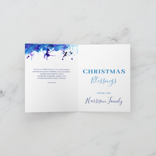 マドンナと子供の美しい水色 シーズンカード (内部)