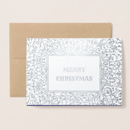 マドンナと子供の高級ホイル実在スクリスマスカード 箔カード