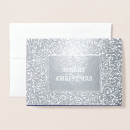 マドンナと子供の高級ホイル実在スクリスマスカード 箔カード