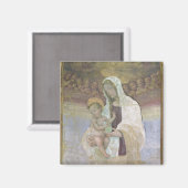 マドンナと子供、テーブルからの詳細 マグネット (正面/裏面)