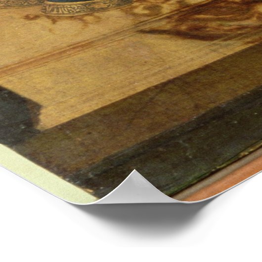 マドンナと子供、トリプチチの中央パネル ポスター (角)