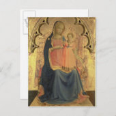 マドンナと子供、トリプチチの中央パネル ポストカード (正面/裏面)