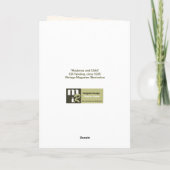 マドンナと子供。ファインアートクリスマスカード シーズンカード (裏面)