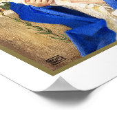 マドンナと子供。ファインアートクリスマスプレゼントプリント ポスター (角)