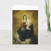 マドンナと子供、ファインアートクリスマス シーズンカード (裏面)