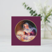 マドンナと子供。宗教的なクリスマスカード シーズンカード (スタンド正面)