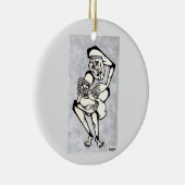 マドンナと子供「愛について」 セラミックオーナメント (右)