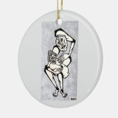 マドンナと子供「愛について」 セラミックオーナメント (左)