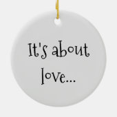 マドンナと子供「愛について」 セラミックオーナメント (裏面)