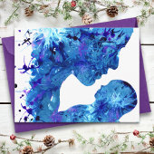 マドンナと子供 水彩画 宗教的 お手頃な価格 ポストカード