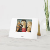 マドンナと子供、聖ジェロームとマリア・マグダレネ シーズンカード (裏面)