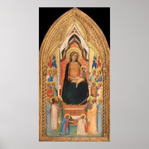 マドンナと子供 – Bernardo Daddiファインアートポスター ポスター