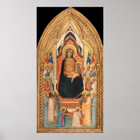 マドンナと子供 – Bernardo Daddiファインアートポスター ポスター (正面)