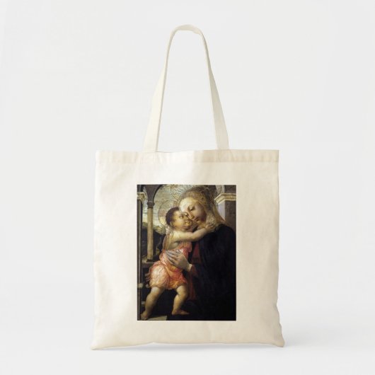 マドンナと子供 – Botticelli - c1500 トートバッグ (正面)