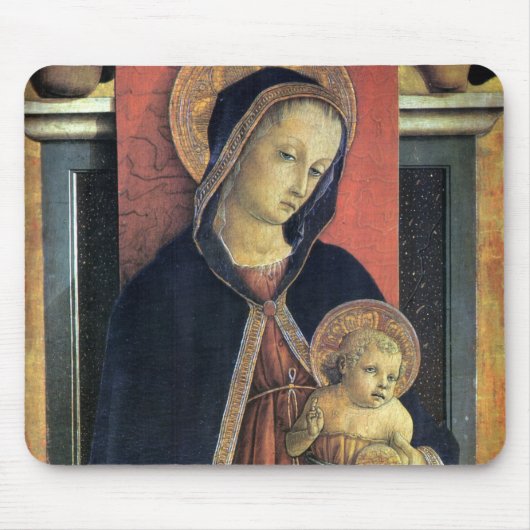 マドンナと子供 – Carlo Crivelli - c1468 マウスパッド (正面)