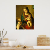 マドンナと子供 – Correggioファインアートポスター ポスター (キッチン)