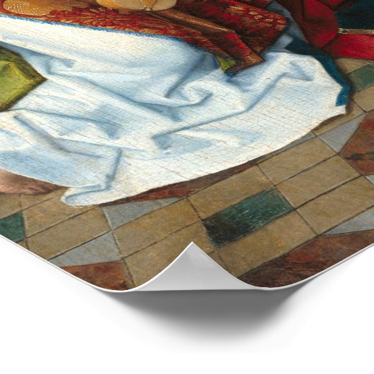 マドンナと子供 – Hans Memlingファインアートポスター ポスター (角)