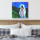 マドンナと子供 – Hope for the world 2008 キャンバスプリント (インサイチュ (寝室))