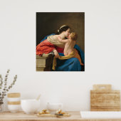 マドンナと子供 – Simon Vouetファインアート ポスター (キッチン)