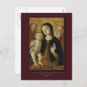 マドンナと子供B.ファンガイクリスマスカード シーズンポストカード (正面/裏面)