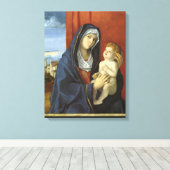マドンナと子供byジョバンニ・ベリーニ キャンバスプリント (インサイチュ (ウッドフロア))