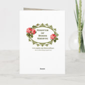 マドンナと子誕生日カード カード (裏面)