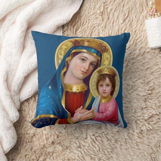 マドンナと子 クッション (ブランケット)