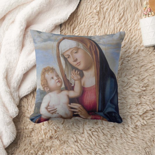マドンナと子 クッション (ブランケット)