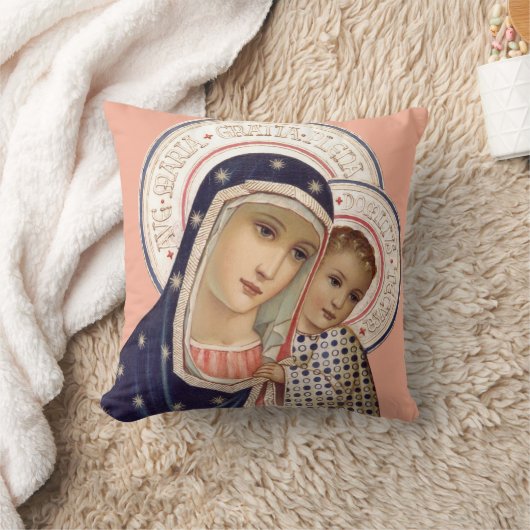 マドンナと子 クッション (ブランケット)