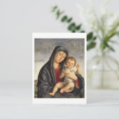 マドンナと子(パネル上の油) 2 ポストカード (スタンド正面)