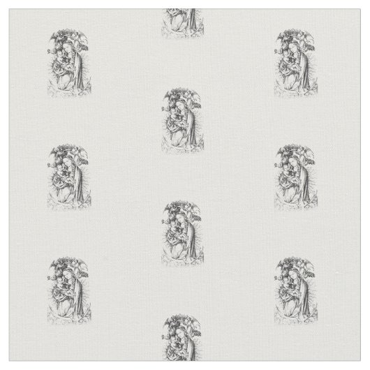 マドンナと子 ファブリック (クローズアップ)