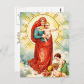 マドンナと子 ポストカード (正面/裏面)